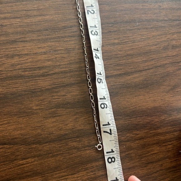 Navajo Sterling Silver and Turquoise Wolf Pendant Necklace - Picture 7 of 8